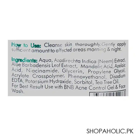 BNB Organic Source Tea Tree Acne Control Serum, Prevent Acne & Reduce Blemishes, 30ml - Image 3