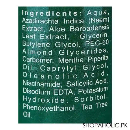 BNB Organic Tea Tree Acne Control Gel, Paraben And Silicon Free, 50ml - Image 2