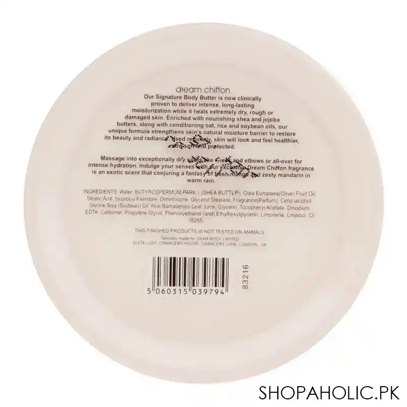 body luxuries dream chiffon body butter, 200g image3
