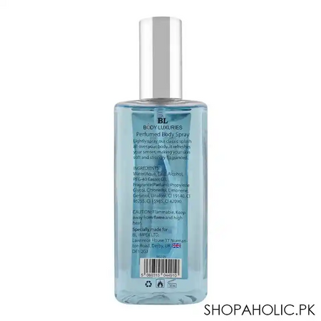body luxuries irish blue for him perfumed body spray, for men, 200ml image2