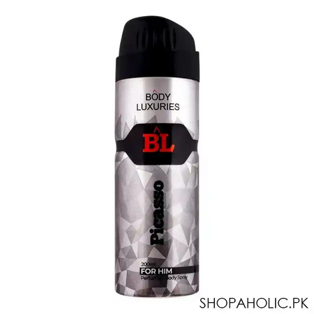 body luxuries picasso for him perfumed body spray, 200ml main image