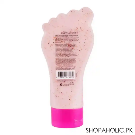 body luxuries very berry foot scrub, 180ml image2