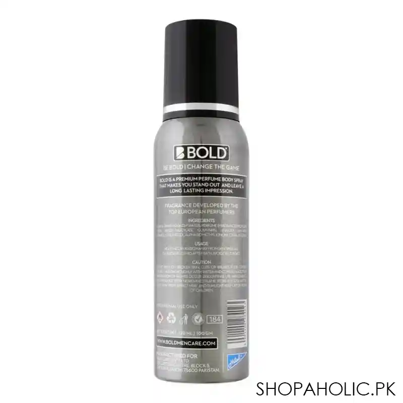 bold allure perfumed body spray, 120ml image2