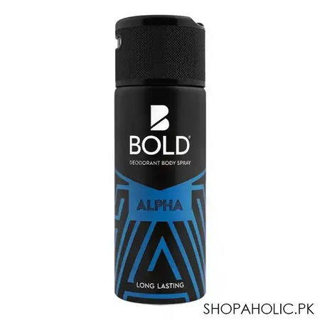 bold alpha long lasting deodorant body spray, for men, 150ml main image