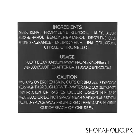 bold black collection indigo long lasting perfume body spray, 120ml image3