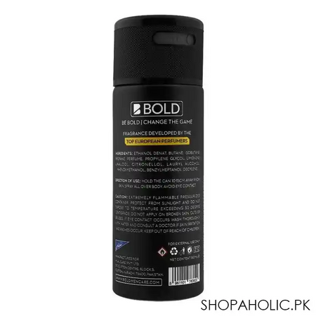 bold groove long lasting deodorant body spray, for men, 150ml image2