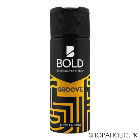 bold groove long lasting deodorant body spray, for men, 150ml main image