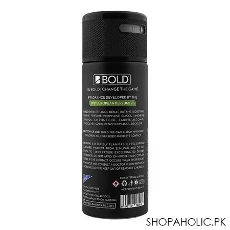 bold neo long lasting deodorant body spray, for men, 150ml image2