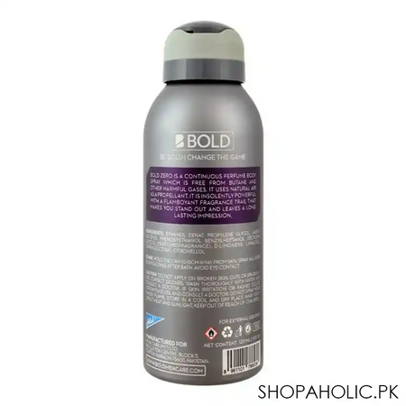 bold zero passion continuous perfume body spray, 120ml image2