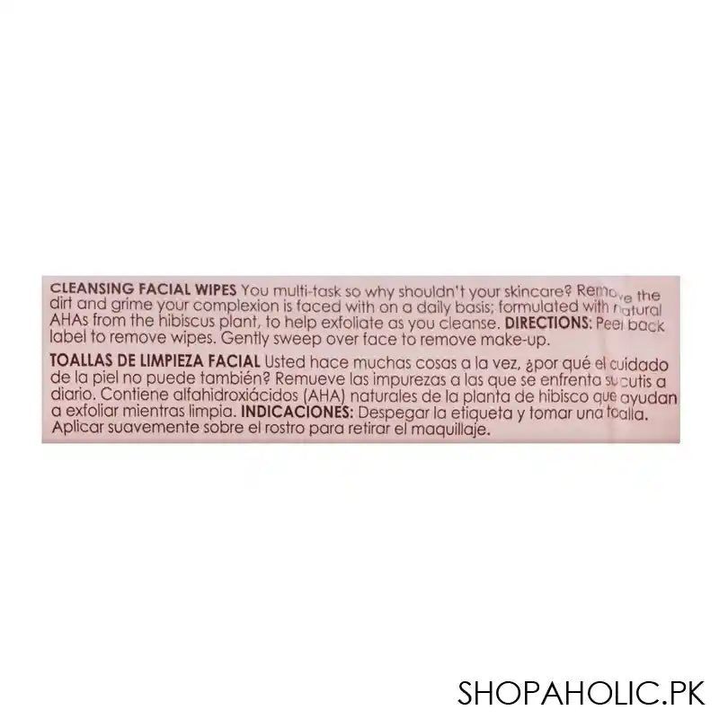 Boots Botanics All Bright With Hibiscus Cleansing Facial Wipes, For All Skin Types, 25-Pack - Image 3
