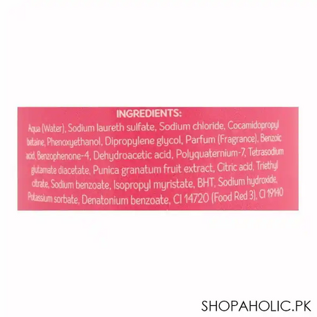 boots fresh & fruity raspberry and pomegranate shampoo, 500ml image3