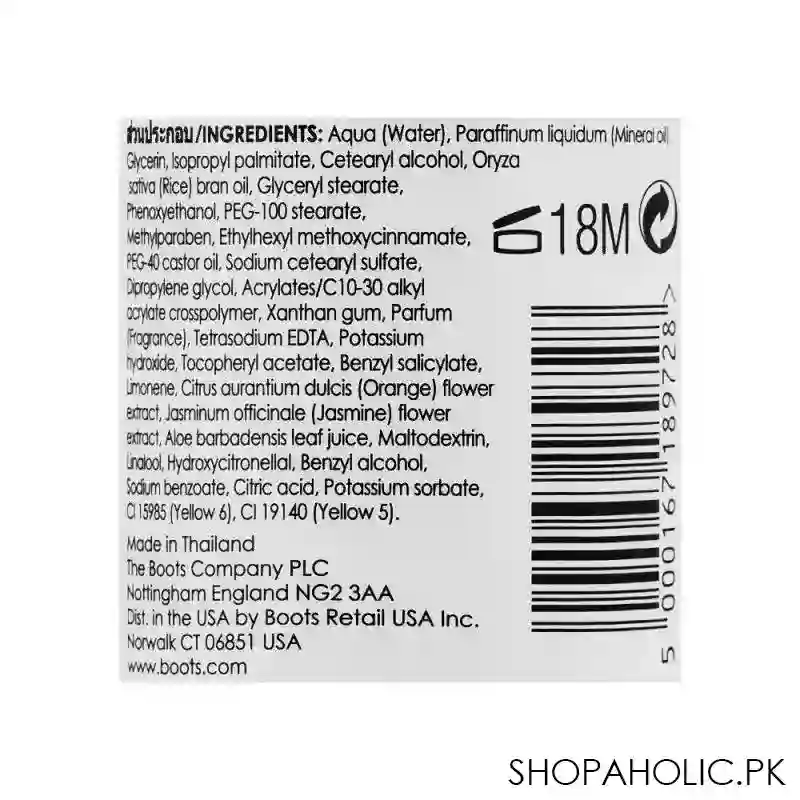 boots ingredients orange blossom & jasmine body lotion, revitalizing & refreshing, 290ml image3