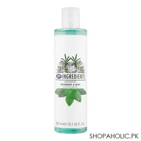 boots ingredients rosemary & mint shampoo, normal to oily hair, 300ml main image