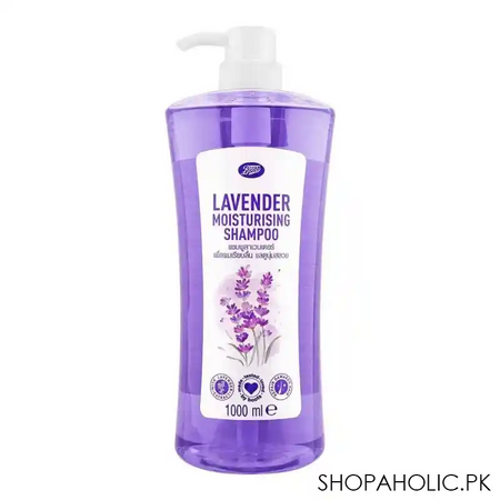 boots lavender moisturizing shampoo, 1000ml main image