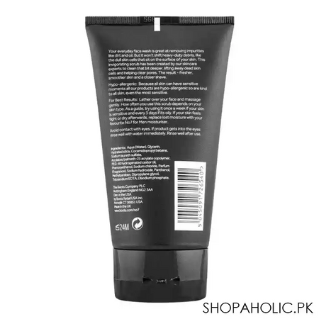 boots no. 7 men energising daily care sensitive face scrub, 150ml image2
