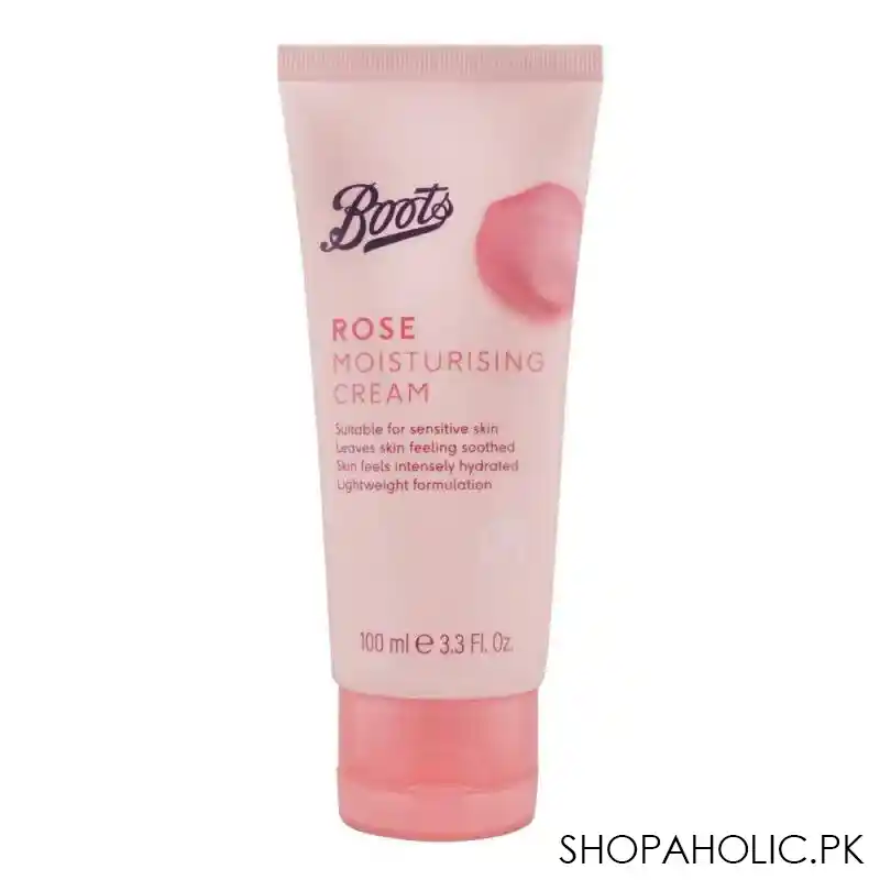 boots rose moisturising cream, suitable for sensitive skin, 100ml main image