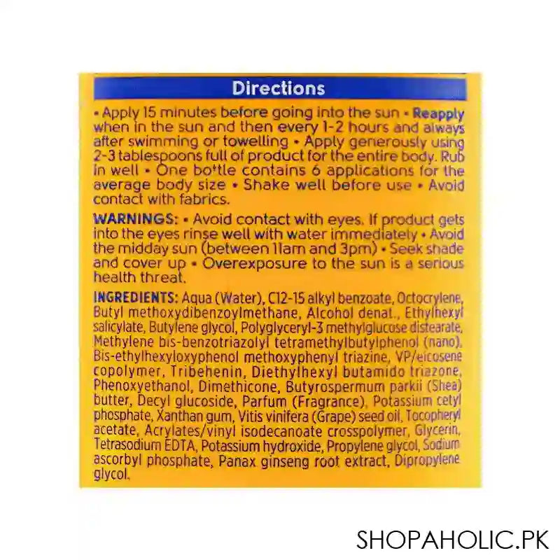 Boots Soltan Protect & Moisturise 50+ Suncare Lotion, 200ml - Image 2