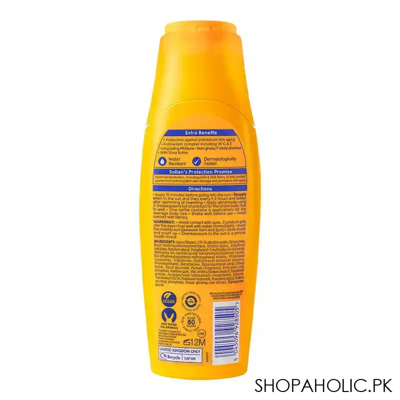 Boots Soltan Protect & Moisturise 50+ Suncare Lotion, 200ml - Image 3