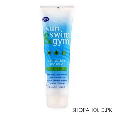 boots sun swim & gym protection hair masque, for all hair types, 150ml main image