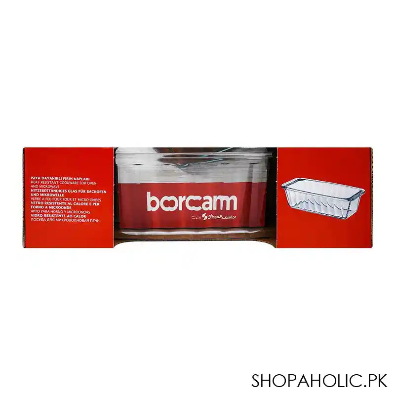 Borcam Midi Rectangular Cake Dish, Ovenware, Glassware & Dishware, 9.84 X 4.53 Inches, 59894 - Image 3