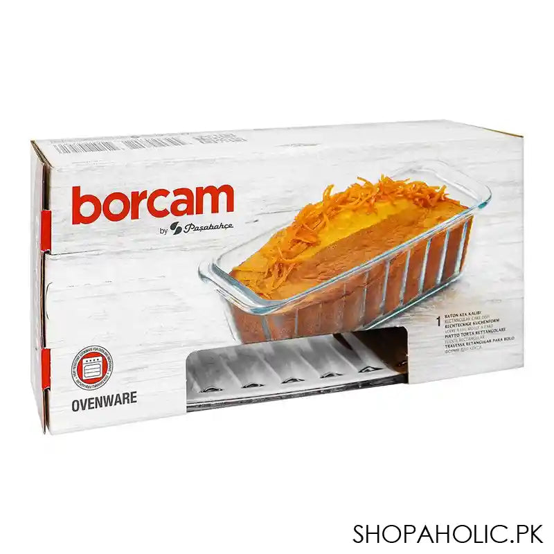 Borcam Midi Rectangular Cake Dish, Ovenware, Glassware & Dishware, 9.84 X 4.53 Inches, 59894 - Image 5