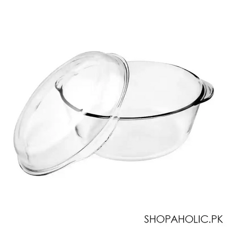 borcam ovenware round casserole with cover, 111oz, 59013 image2