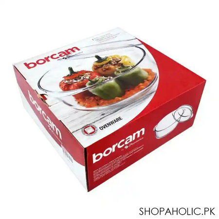 borcam ovenware round casserole with cover, 111oz, 59013 image3