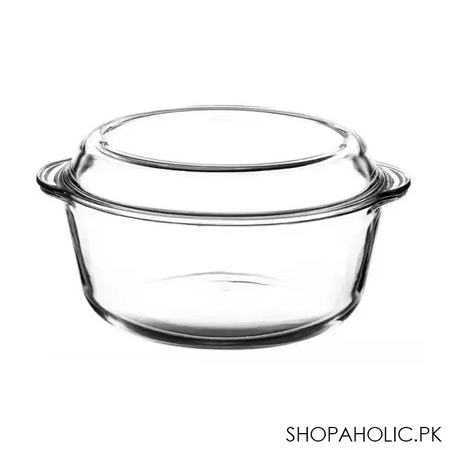 borcam ovenware round casserole with cover, 111oz, 59013 main image