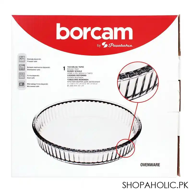 Borcam Ovenware Round Tray, 10 Inches, 59044 - Image 4