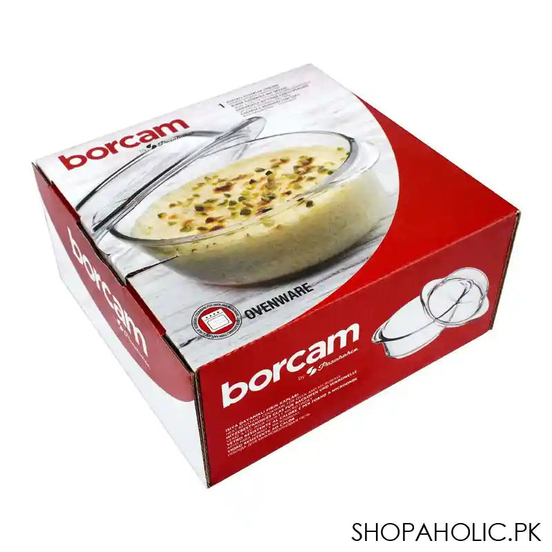 Borcam Round Casserole With Cover, 7.5x6 Inches, 29oz, 59033-6 - Image 5