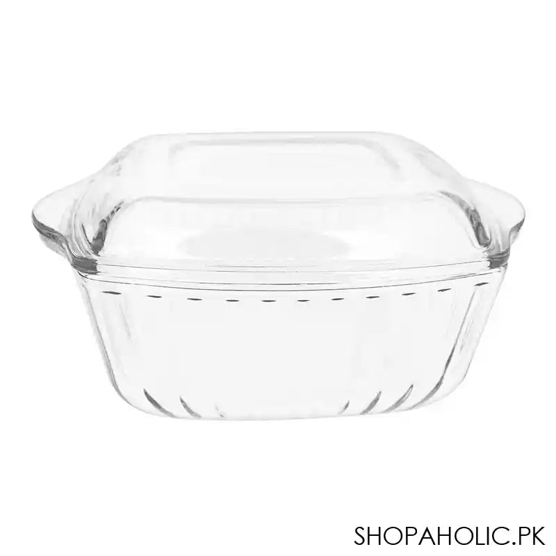 Borcam Square Casserole Bowl With Cover, Ovenware, Glassware & Dishware, 11.12 X 12.5 Inches, 59029 - Image 2