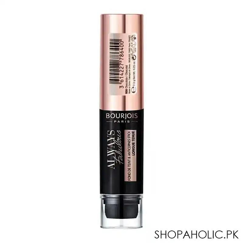 bourjois always fabulous long lasting stick foundcealer, foundation + concealer, 600 chocolate image2