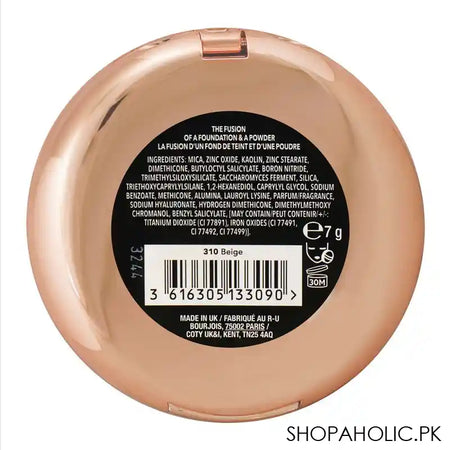 Bourjois Always Fabulous Powder Foundation, SPF 20, 24 Hours Lasting, 310 Beige - Image 3