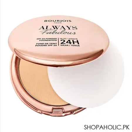 Bourjois Always Fabulous Powder Foundation, SPF 20, 24 Hours Lasting, 310 Beige - Image 4