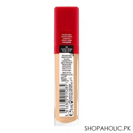 bourjois healthy mix clean & vegan anti fatigue concealer, 53 golden beige, 6ml image2