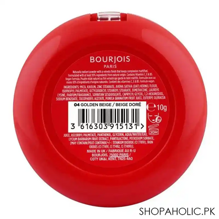 bourjois healthy mix clean & vegan powder, 04, golden beige, 10g image2