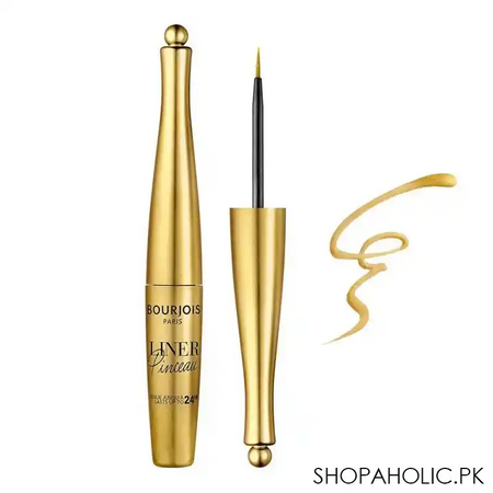 bourjois liner pinceau 24h waterproof liquid eyeliner, 007 or deco main image