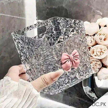bow vanity storage box main image