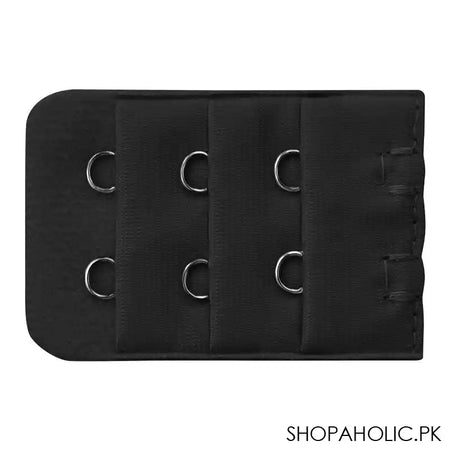 Bra Extension Strips 2 Hooks, Black - Main Image