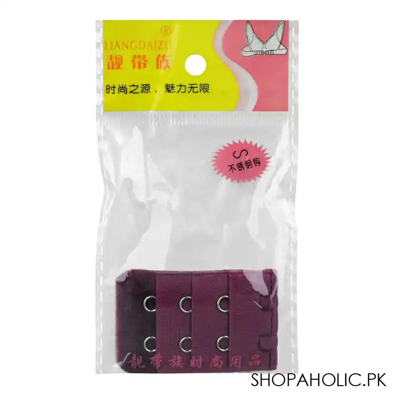 Bra Extension Strips 2 Hooks, Purple - Image 2