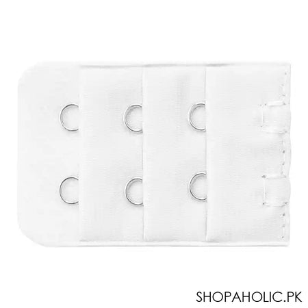 Bra Extension Strips 2 Hooks, White - Main Image
