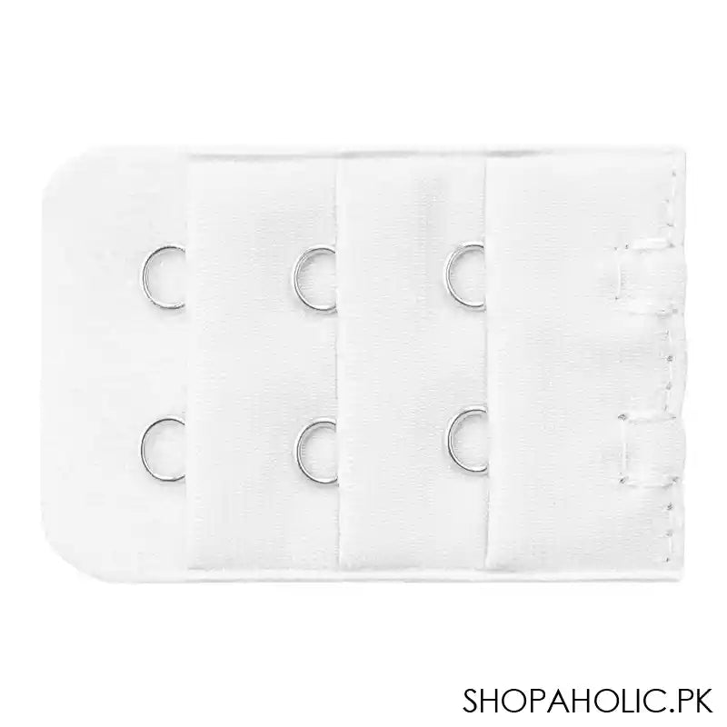 Bra Extension Strips 2 Hooks, White - Main Image