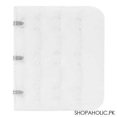 Bra Extension Strips 3 Hooks, White - Image 3