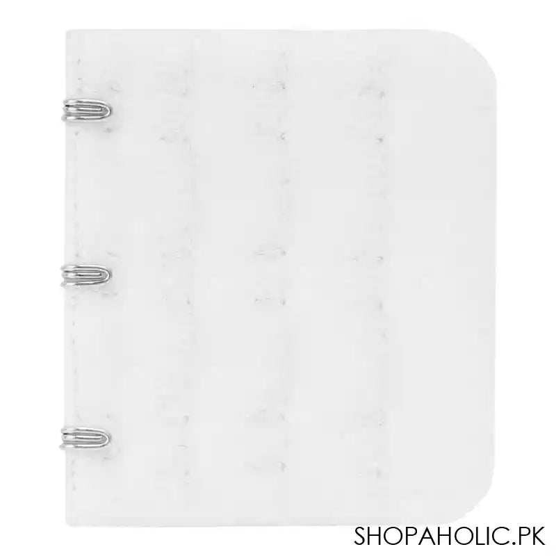 Bra Extension Strips 3 Hooks, White - Image 3
