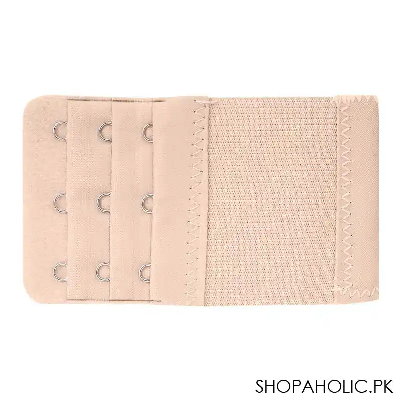 Bra Extension Strips Elastic 3 Hooks, Skin - Main Image