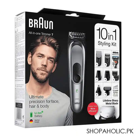 Braun All-in-One Trimmer 7 10-In-1 Styling Kit, MGK-7220 - Image 3