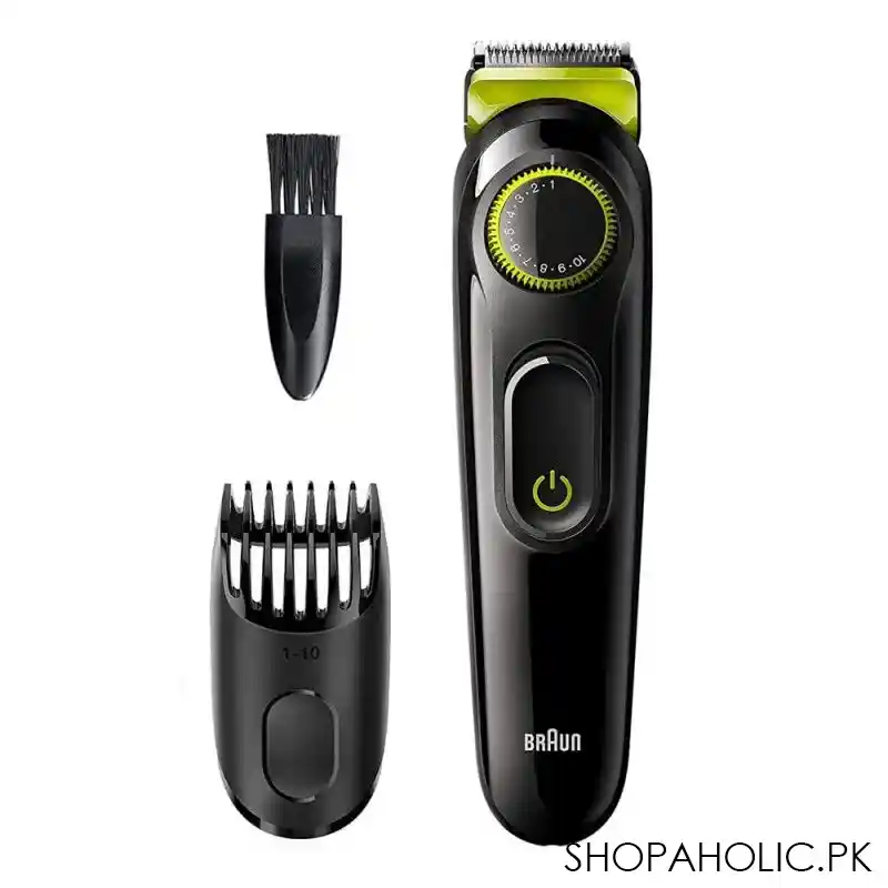 braun beardtrimmer 3, with 20 length settings precision wheel, bt3221 image2
