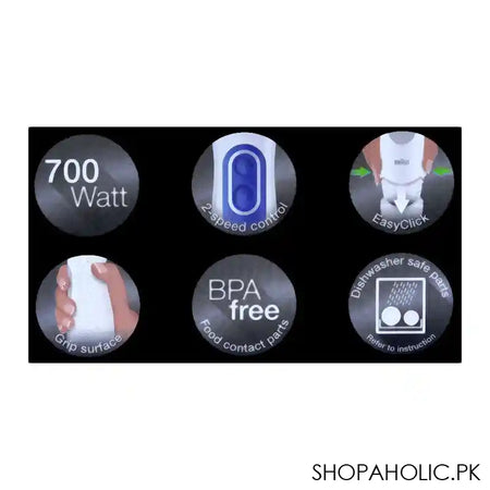 Braun Multi Quick 3 Smoothie + Hand Blender, MQ3000 - Image 4