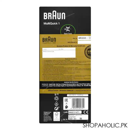 Braun Multiquick-1-Hand Blender, MQ-10.001P - Image 6