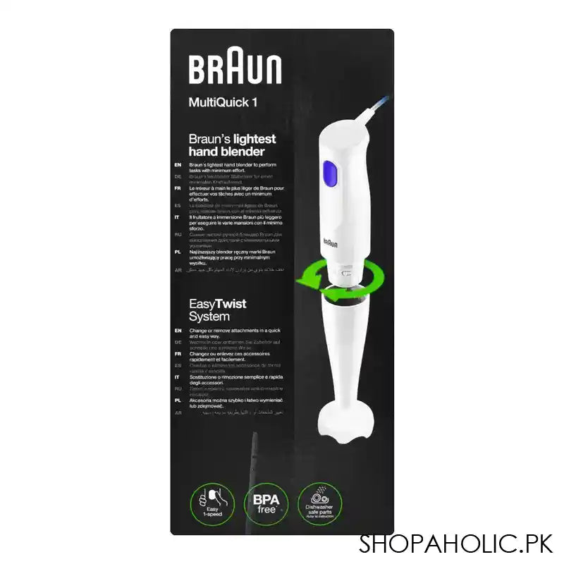 Braun Multiquick-1-Hand Blender, MQ-10.001P - Image 3